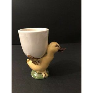 Vintage Handpainted Duck Eggcup Cottagecore